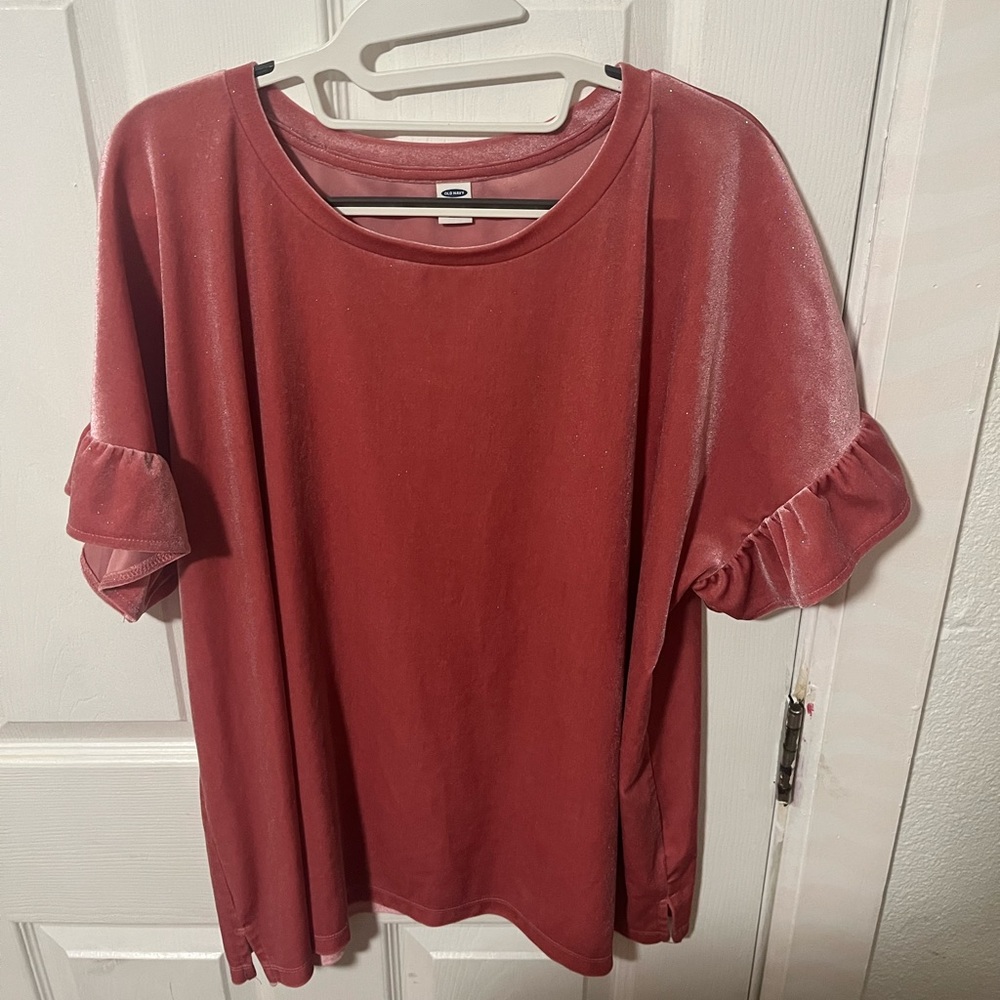A sparkle Pink blouse from OLD NAVY.